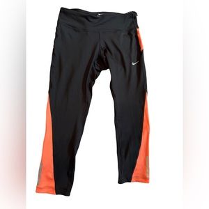 NWT Nike Dri-Fit leggings | Small | black & bright coral
